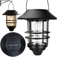 KINKIET LAMPA SOLARNA LED OGRODOWA OZDOBNA WISZĄCA Z CZUJNIKIEM ZMIERZCHU