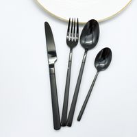 Zestawy Sztućców -CZARNY MAT-  -  24 szt