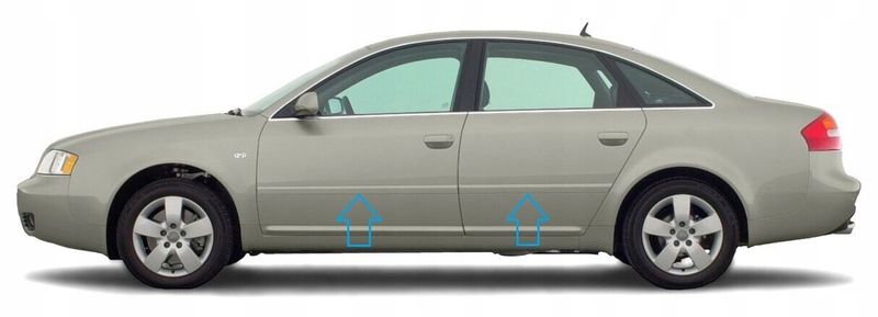 Audi A6 1998-2004 - Listwy chrom boczne drzwi chromowane ochronne zdjęcie 1