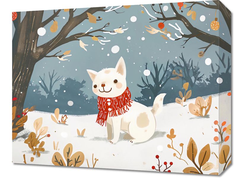 Obraz 50x40cm Śnieżny Kompan zdjęcie 1