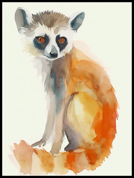 Plakat 60x80cm Lemurek zdjęcie 2