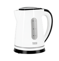 czajnik elektryczny teesa, 2200 w, biały, 1,8l