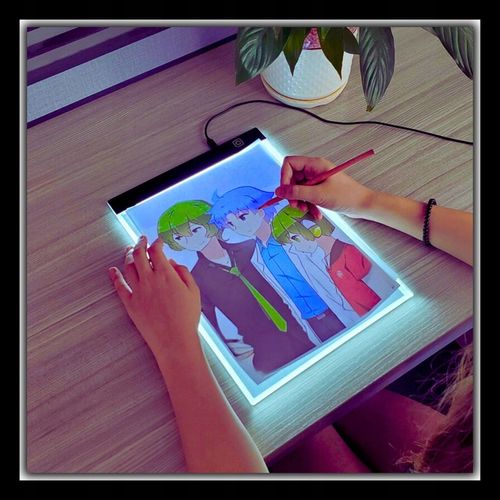 TABLET GRAFICZNY TABLICA DZIECI RYSOWANIA DESKA KREŚLARSKA LED+5 GRATISÓW na Arena.pl