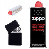 ZESTAW ZAPALNICZKA BENZYNOWA BENZYNA ZIPPO KNOT KAMIENIE PREZENT