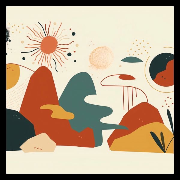 Plakat 40x40cm Kosmos Barw zdjęcie 2