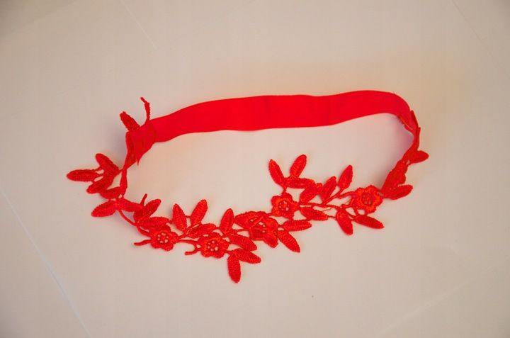 CZERWONA PODWIĄZKA studniówka podwiązki HAND MADE wysoka jakość MATURA 2024 zdjęcie 5