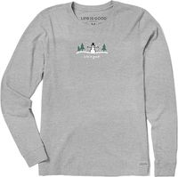 Life Is Good, Męska Koszulka z Długim Rękawem Crusher, XL, Kolor Szary