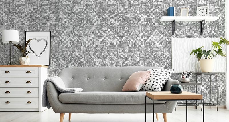 Tapeta GEOMETRYCZNA w Stylu Vintage zdjęcie 2