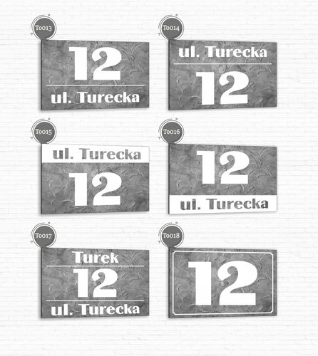 Tabliczka adresowa Numer domu Tablica adres posesji Metal ALUMINIUM 30x20cm na Arena.pl