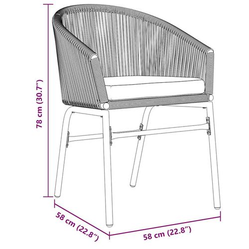 Zestaw do jadalni w ogrodzie 3 pcs Brązowy Polirattan na Arena.pl
