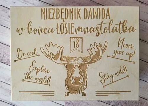 NIEZBĘDNIK PUDEŁKO PREZENT NA 18 20 30 40 50 60 URODZINY na Arena.pl