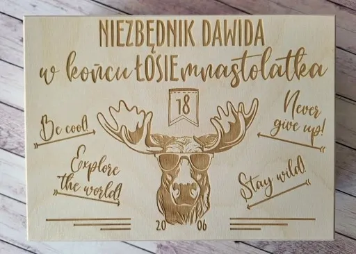 NIEZBĘDNIK PUDEŁKO PREZENT NA 18 20 30 40 50 60 URODZINY zdjęcie 3