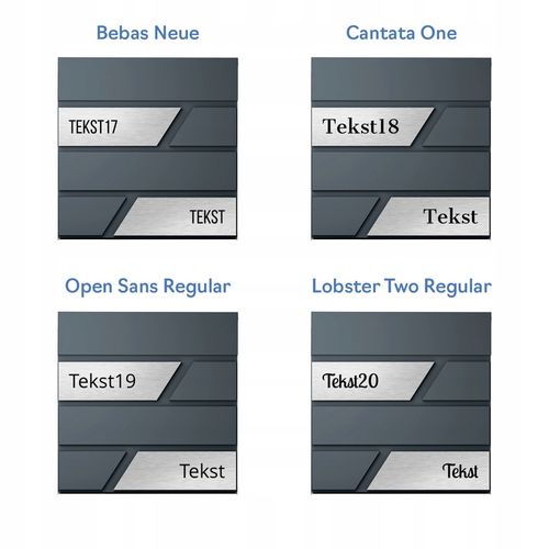 Duża Skrzynka Na Listy Z Numerem Domu Antracyt Skrzynka Na List Numer na Arena.pl