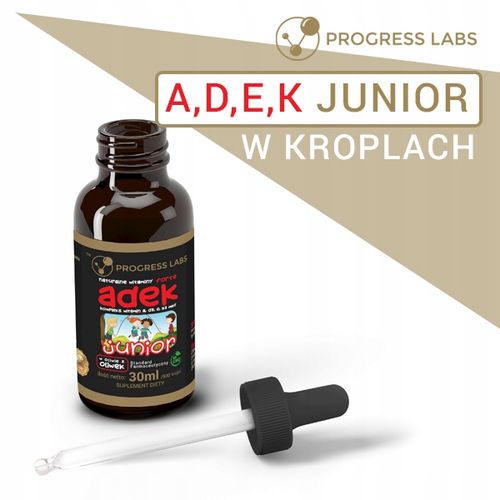 Witamina ADEK A D3 E K2 MK-7 Dla Dzieci 30ml Vege na Arena.pl