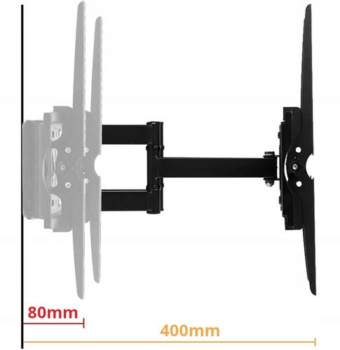 UCHWYT DO TELEWIZORA 32-85 CALI obrotowy EXTRA MOCNY DO 45KG wieszak TV hak na Arena.pl