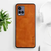Etui AIORIA Vintage LEATHER do Vivo Y33T / Y33S / Y21S / Y21 pomarańczowy