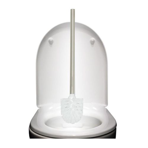 Uniwersalny zestaw zapasowej szczotki toaletowej z 2 główkami do WC biały na Arena.pl