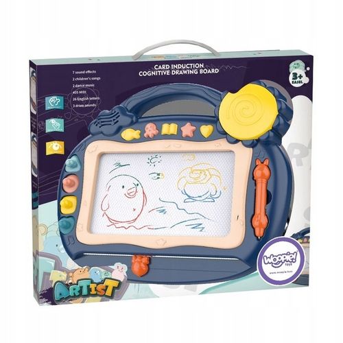 ZNIKOPIS TABLICA MAGNETYCZNA RYSOWANIA PISANIA STEMPELKI DLA DZIECI WOOPIE na Arena.pl