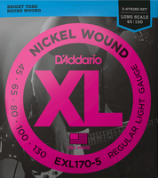 Struny do gitary basowej basu 5 struny 45-130 Daddario EXL170-5