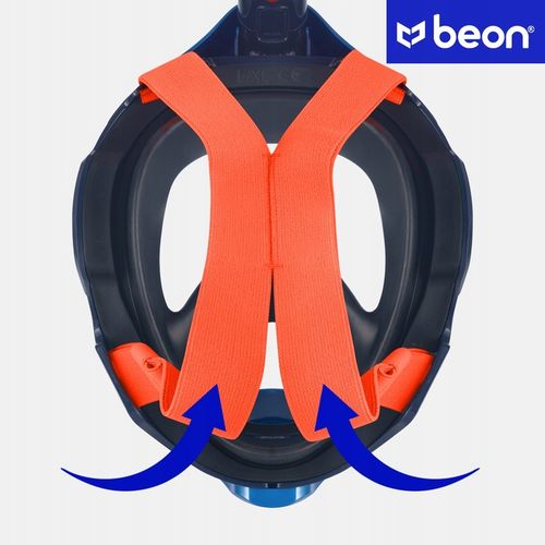 MASKA DO NURKOWANIA SNORKELINGU PEŁNOTWARZOWA NA CAŁĄ TWARZ DO WODY L/XL na Arena.pl