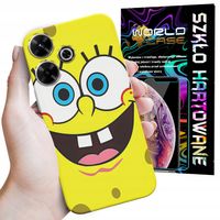 ETUI DO XIAOMI REDMI 13 4G - SPONGEBOB BAJKI GRY WYBÓR PLECKI + SZKŁO