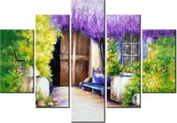 105CM 150CM ZEGAR 5 ELEM WIEJSKI ZAKĄTEK DRUK OBRAZ