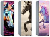 Mata magnetyczna magnes ozdobny na lodówkę KONIE RÓŻNE WZORY 210x61 cm