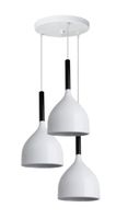 Lampa sufitowa metalowa klosz wisząca AT20-3SZ-White