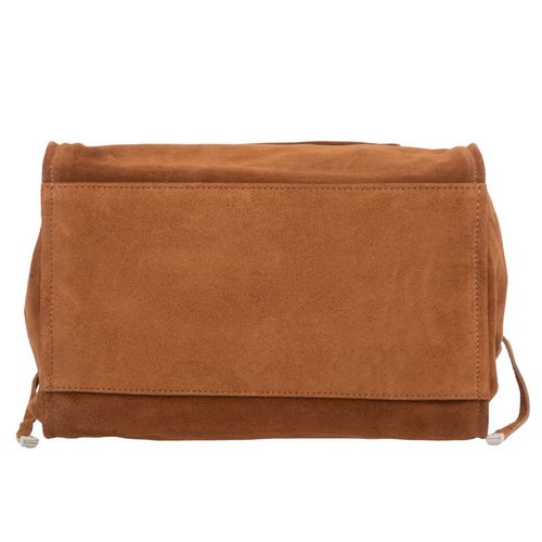 VERA PELLE torebka damska zamszowa shopper z saszetką na ramię V683 camel na Arena.pl