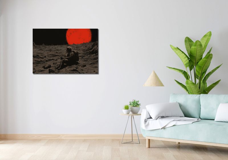 Obraz 90x60cm Samotność w Kosmosie zdjęcie 2