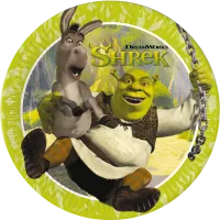 talerze papierowe shrek 23cm 8 szt.