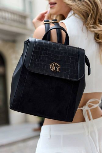 klasyczny plecak damski ze skóry ekologicznej - rovicky na Arena.pl