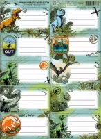 Naklejki Na Zeszyty Pasek Jurassic Park