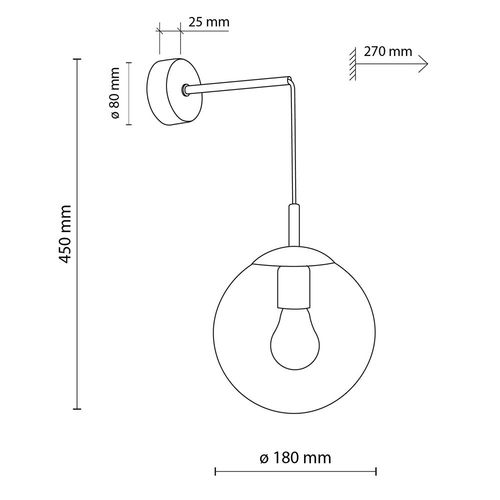 kinkiet esme graphite 5386 tk lighting na Arena.pl
