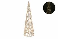 stożek dekoracyjny 40LED 80cm złoty