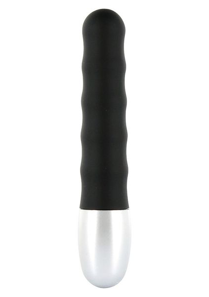 Mini Wibrator Discretion Ribbed Black zdjęcie 1