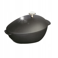 Staub Special Cocotte Garnek żeliwny owalny małż 2 ltr, czarny