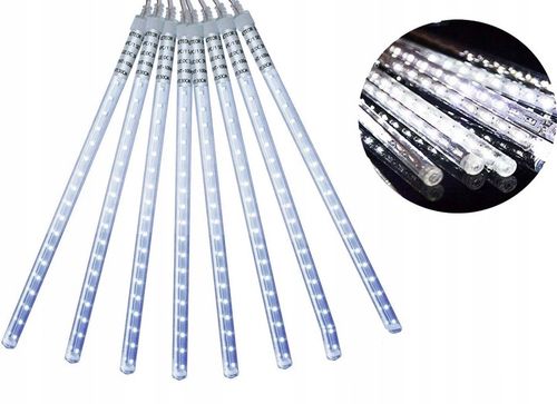 METEORY LED LAMPKI PADAJĄCY ŚNIEG SOPLE OŚWIETLENIE ŚWIĄTECZNE 50 CM IP44 na Arena.pl