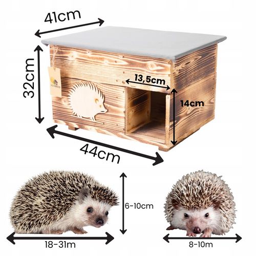 Domek dla Jeża Jeży DREWNIANY budka dom legowisko producent XXL na Arena.pl