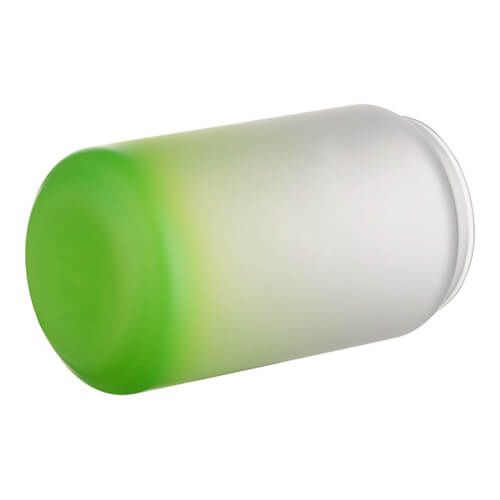 Szklanka 400 ml szroniona do sublimacji - zielony gradient zdjęcie 2