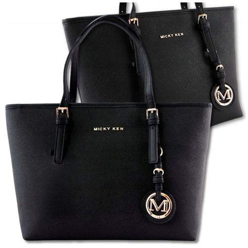 DAMSKA SKÓRZANA POJEMNA TORBA A4 TOREBKA Czarna miejska klasyczna na ramię na Arena.pl