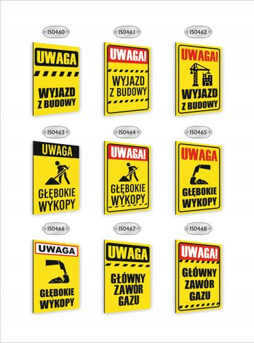 Tabliczka znak informacyjny dibond 20X15 UWAGA ŚRODKI OCHRONY ROŚLIN na Arena.pl