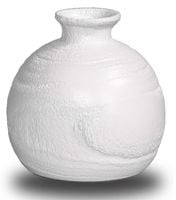 drewniany wazon na kwiaty ręcznie rzeźbiony biały