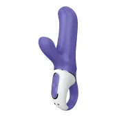 satisfyer magic bunny - silikonowy model dwusilnikowy, wodoodporny ipx7