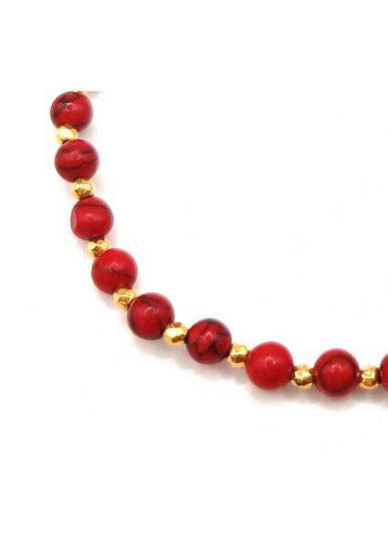 Bransoletka Jaspis czerwony 925 zdjęcie 3