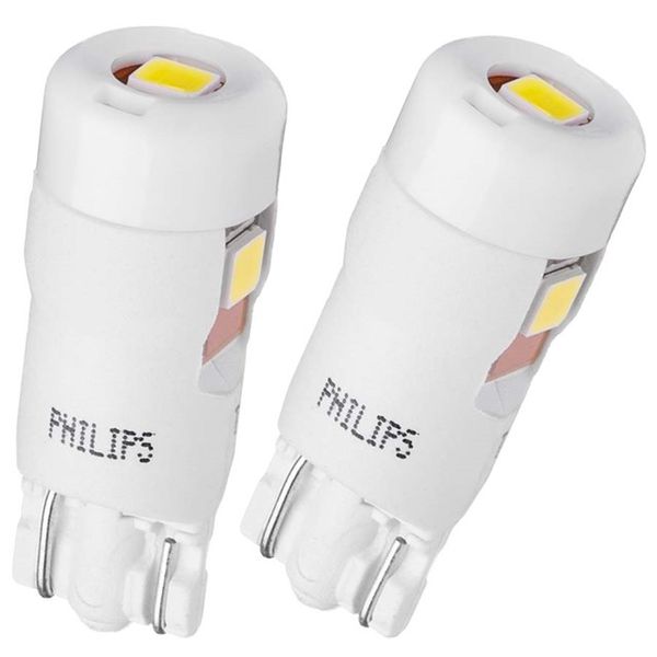 2 x Philips T10 W5W Ultinon PRO6000 LED bulbs 24V - 4000K Warm White
