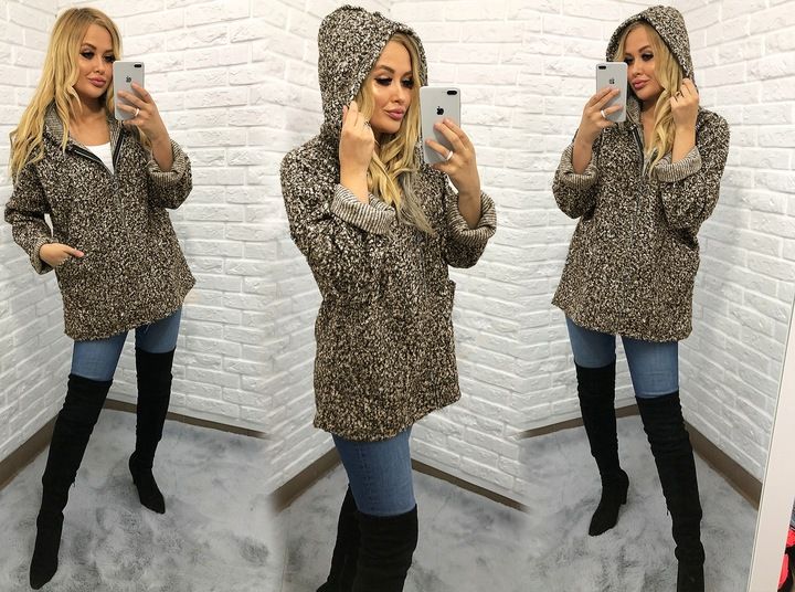 SUPEŁKOWA NARZUTKA SWETER PŁASZCZ BLUZA oversize zdjęcie 3