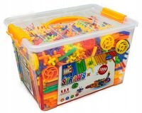 Słomki Konstrukcyjne, Klocki , Patyczki 1000 El, Kuferek, 3D Nowa Wersja