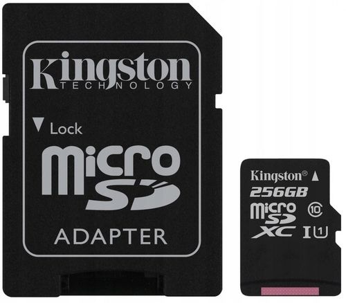 KINGSTON KARTA PAMIĘCI 256 GB MICRO SD CLASS 10 + ADAPTER SD na Arena.pl
