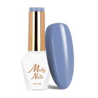 Lakier hybrydowy LED/UV Gel Polish MollyNails Blue Sky Nr 112 Blue 8g